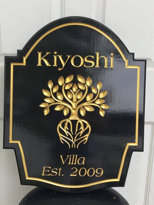 Kiyoshi Villa Sign